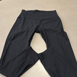 Lulu Lemon ribbed Black High-Waisted Leggings